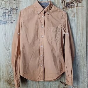 Jachs Girlfriend Mae Rust Button Down Western Style Shirt Size 6